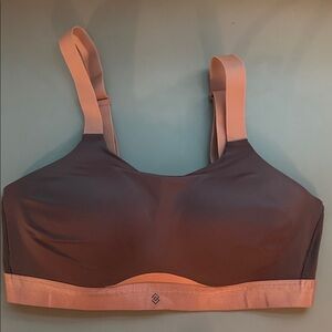 ThirdLove Charcoal and Peach Sports Bra